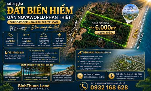 🌊 SIÊU PHẨM ĐẤT BIỂN HIẾM GẦN NOVAWORLD PHAN THIẾT – QUỸ ĐẤT ĐẸP ĐẦU TƯ GIÁ TRỊ CAO 🌴
